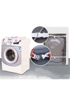 DUNISO Thick Fabric Washing Machine Cover Waterproof Dustproof Sunscreen Durable Washer Cover with Smooth Zipper and Velcro for Laundry Kitchen Home XL  - Image 3