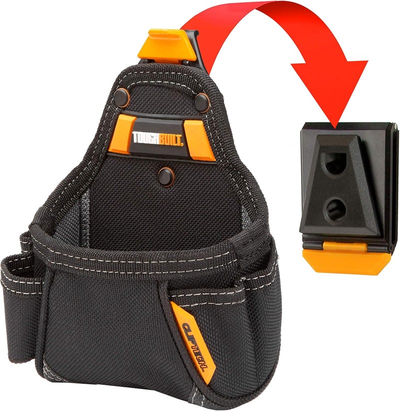 TOUGHBUILT - Tape Measure/All Purpose Pouch - Pockets and Loops, Rugged 6-Layer Construction, Patented ClipTech ™ Hub - Image 1