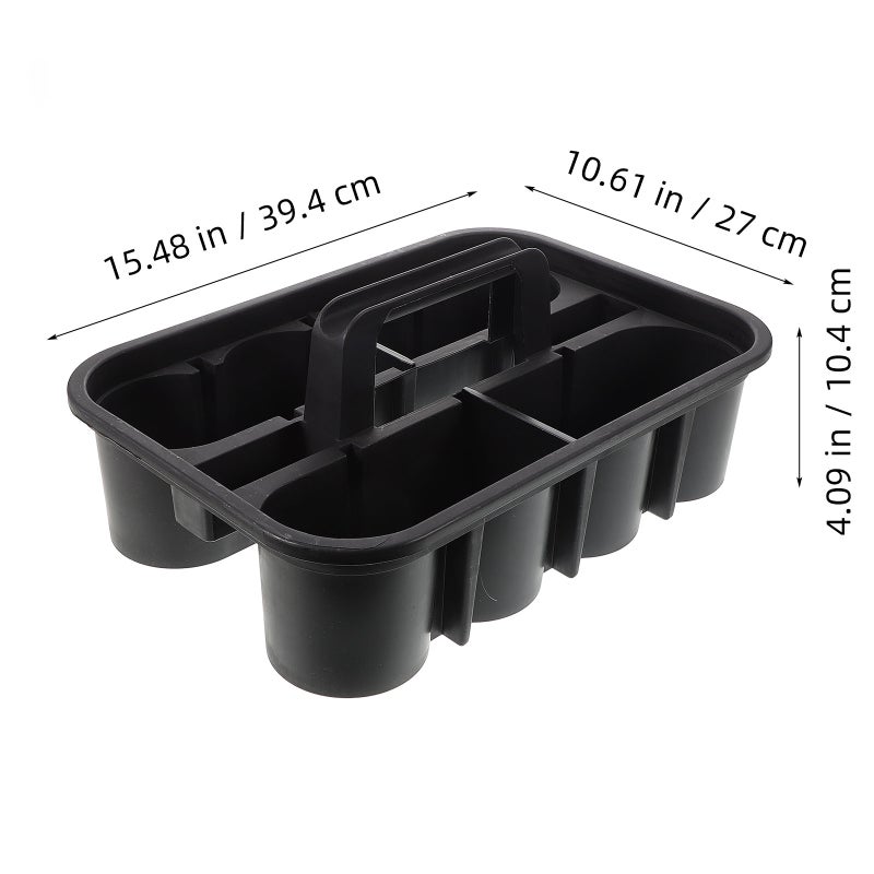 Compartment Cleaning Basket Car Cleaning Tools Storage Box Large Commercial Tools Organizer Bucket With Handle - Image 2