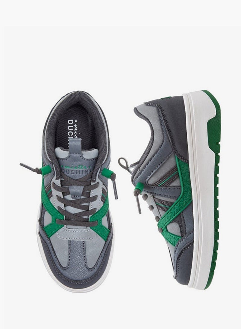 سيد دوتشيني سنيكرز برباط بتفاصيل متباينة - Image 3