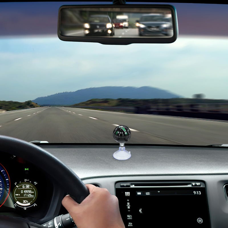 Green 38mm Car Dashboard Compass Ball With Suction Cup For Navigation In Cars Boats Trucks - Image 4