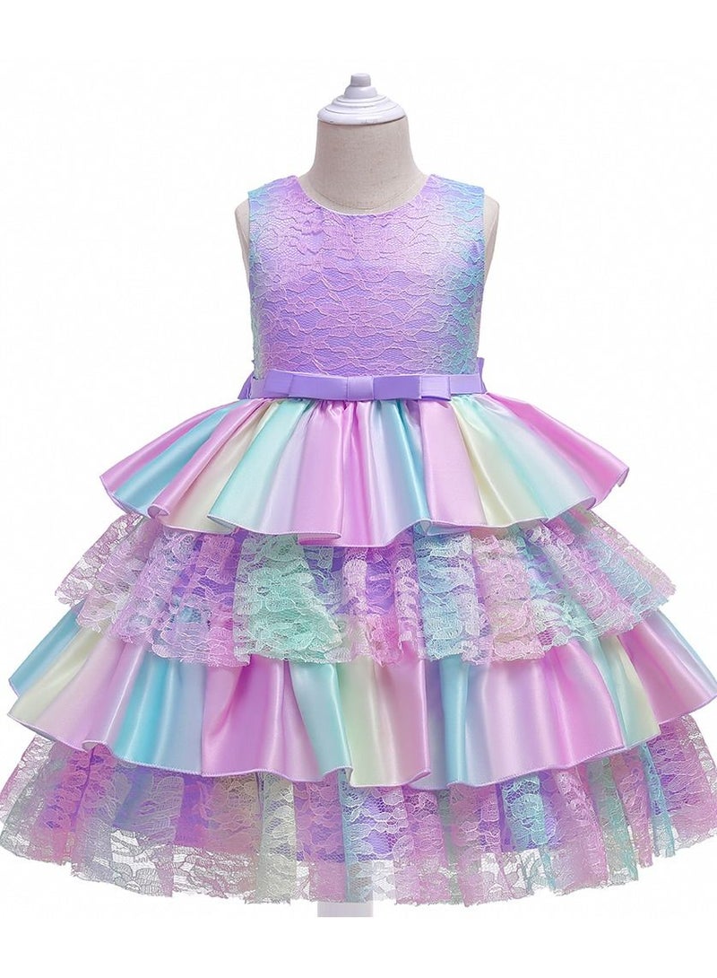 Round Neck Sleeveless Dress - Image 1