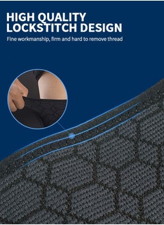 GROIC Thigh Compression Sleeves (Pair), Compression Sleeve for Quad & Groin Pain Relief & Recovery, Thigh Brace Support Anti Slip Upper Leg Sleeves,Relief Sports Injury Recovery  - Image 3