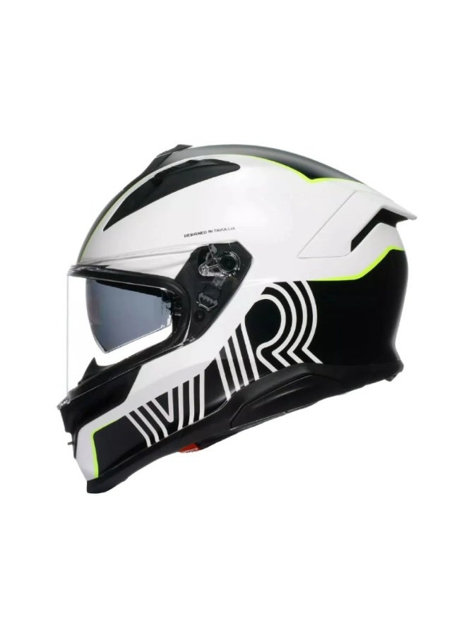 AGV K7 E2206 MPLK SUPER 46 BLACK/WHITE HELMET - Image 2