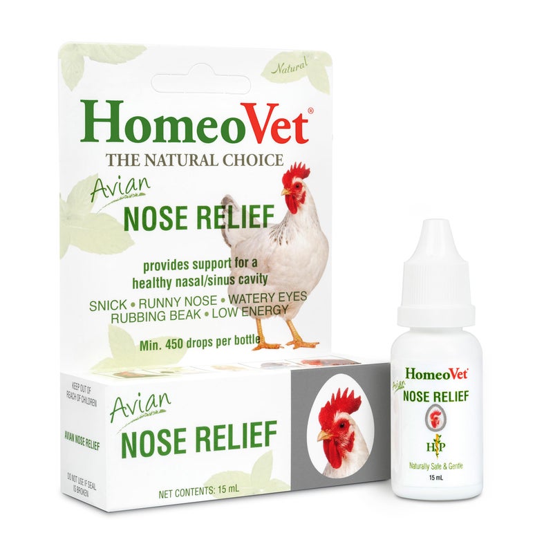 HomeoPet Avian Nose Relief, Safe and Natural Bird and Chicken Supplement, 15 Milliliters - Image 1