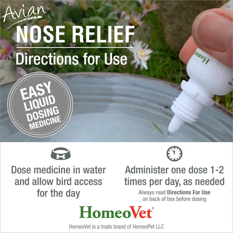HomeoPet Avian Nose Relief, Safe and Natural Bird and Chicken Supplement, 15 Milliliters - Image 5
