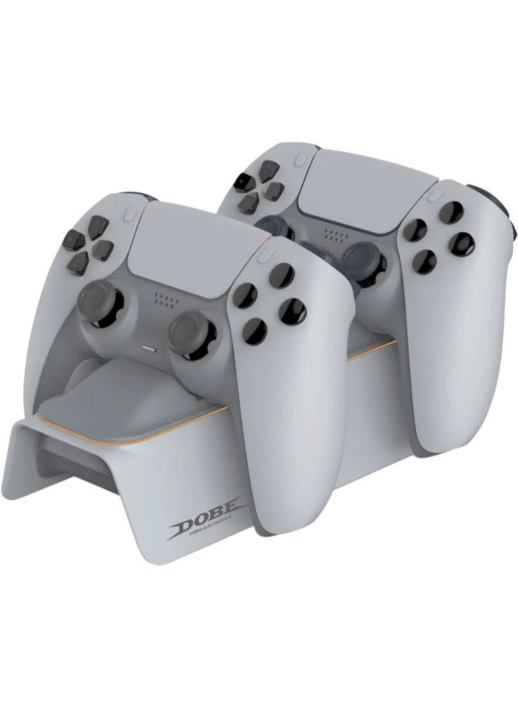 دوبي Dual Charging Dock for PS5 Controllers - Grey - Image 1