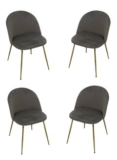 SMART HOME Chairs set consisting of 4 chairs, modern comfortable padded chair for living room, dining chair, makeup room chair, cafe chair  - Image 1
