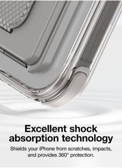 AMAZINGthing Omni Mag (10Feet) Drop Proof for iPhone 16 Pro MAX Case Cover Compatible with MagSafe Kickstand - Grey  - Image 4