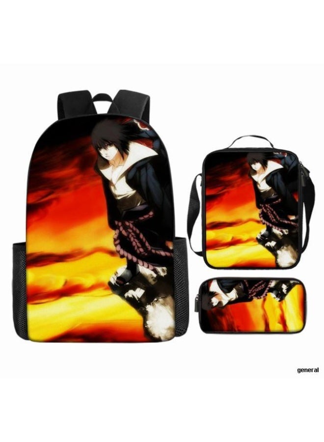 عام حقيبة ظهر مطبوعة بالرسوم المتحركة + حقيبة يد + مجموعة حقيبة قلم، مجموعة حقيبة عملية من ثلاث قطع (يتوفر الطلاب والأطفال والأصدقاء وتسلق الجبال وما إلى ذلك) - 112 - Image 1