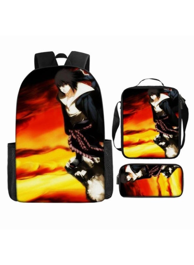 عام حقيبة ظهر مطبوعة بالرسوم المتحركة + حقيبة يد + مجموعة حقيبة قلم، مجموعة حقيبة عملية من ثلاث قطع (يتوفر الطلاب والأطفال والأصدقاء وتسلق الجبال وما إلى ذلك) - 112 - Image 3