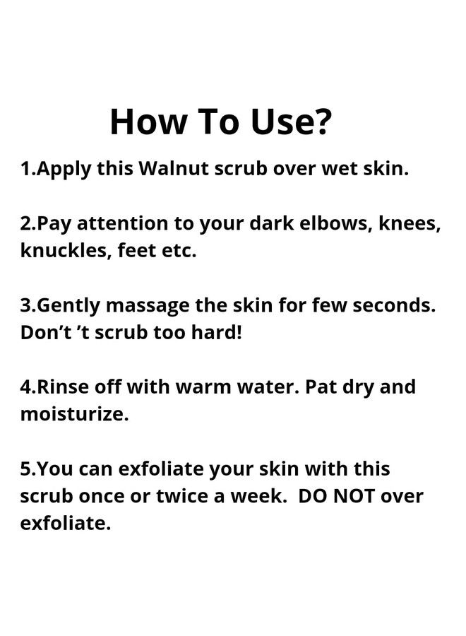 Nesa Walnut Scrub (100 Gms) ; Body Scrub ; Foot Scrub ; Face Scrub ; Gentle Exfoliation ; Cleansing - Image 5