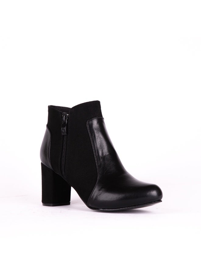 LIFESTYLISH Ankle Boot Leather R-9 - Black - Image 1