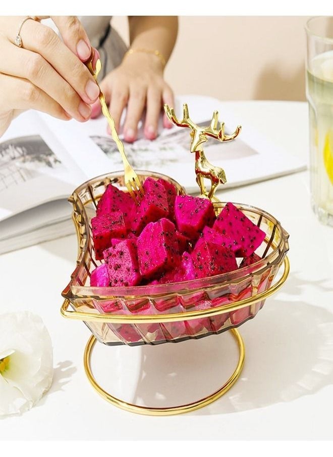 fashionhome Household Fruits Bowl and Snack Serving Tray Candy Food Storage Box  - Image 5