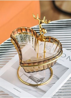 fashionhome Household Fruits Bowl and Snack Serving Tray Candy Food Storage Box  - Image 1