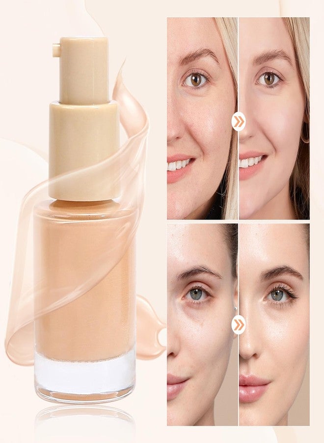 WALULAN Concealer Mild moisturizing Foundation Make-up, High Gloss Foundation Make-up Eye and Face Coverage, Natural Oil Control, Waterproof, Full Coverage, Color Correction Make-up - Image 2