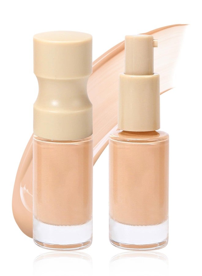 WALULAN Concealer Mild moisturizing Foundation Make-up, High Gloss Foundation Make-up Eye and Face Coverage, Natural Oil Control, Waterproof, Full Coverage, Color Correction Make-up - Image 1