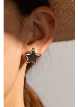Bahels Silver Color Star Trend Earrings  - Image 1