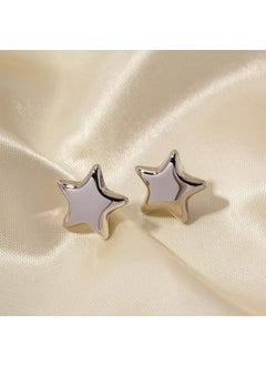 Bahels Silver Color Star Trend Earrings  - Image 3