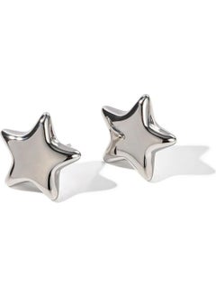 Bahels Silver Color Star Trend Earrings  - Image 4