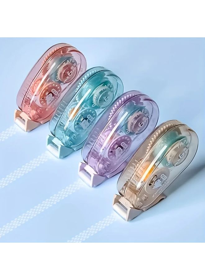 4pcs Double Sided Dispensing Tape 0.23 x 157 Inches Acid Free Durable Transparent Dot Adhesive For Crafts Scrapbooking - Image 2