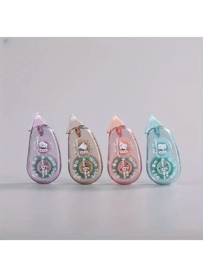 4pcs Double Sided Dispensing Tape 0.23 x 157 Inches Acid Free Durable Transparent Dot Adhesive For Crafts Scrapbooking - Image 1