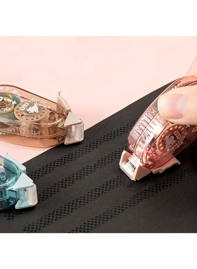 4pcs Double Sided Dispensing Tape 0.23 x 157 Inches Acid Free Durable Transparent Dot Adhesive For Crafts Scrapbooking - Image 3