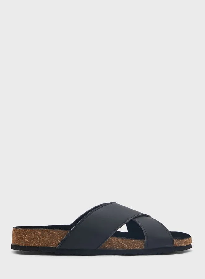 Robert Wood Arch Support Cross Strap Sandals