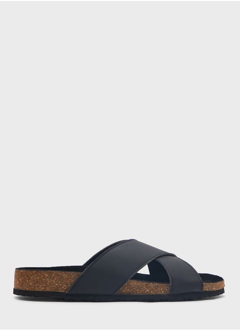 Arch Support Cross Strap Sandals