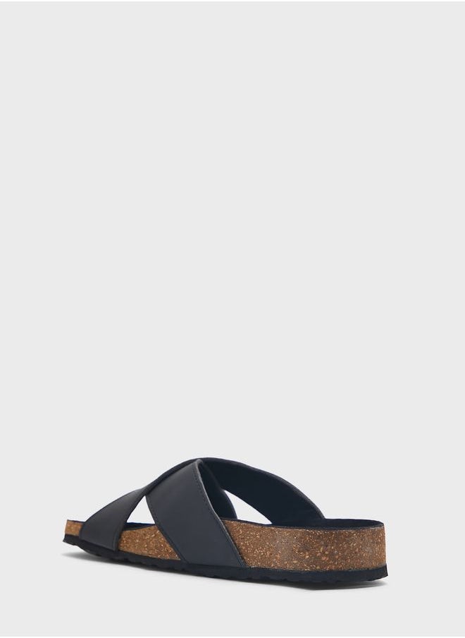 Arch Support Cross Strap Sandals
