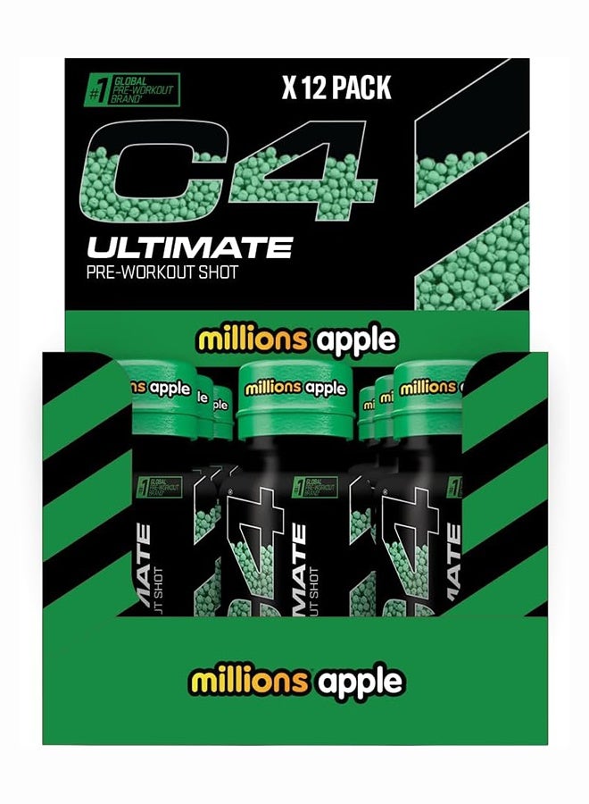 CELLUCOR C4 Ultimate  POW shot  Mellions Apple 12/cs Pack Of 12 - Image 1