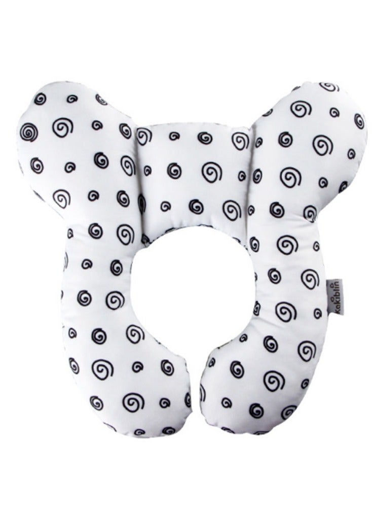 Jingke Baby Travel Pillow, Infant Head and Neck Support Pillow, for 0-2 Years Old Baby (Snails) - Image 1