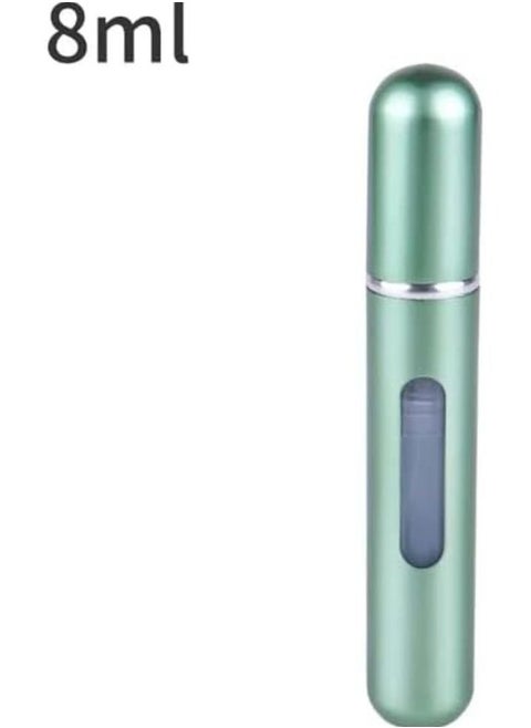 Mini Portable Refillable Perfume Atomizer Bottle, Perfume Pump Case, Perfume Atomizer Bottle, Refillable Perfume Atomizer, Travel Refillable Perfume Atomizer (8ml, 1 Pack,Green)