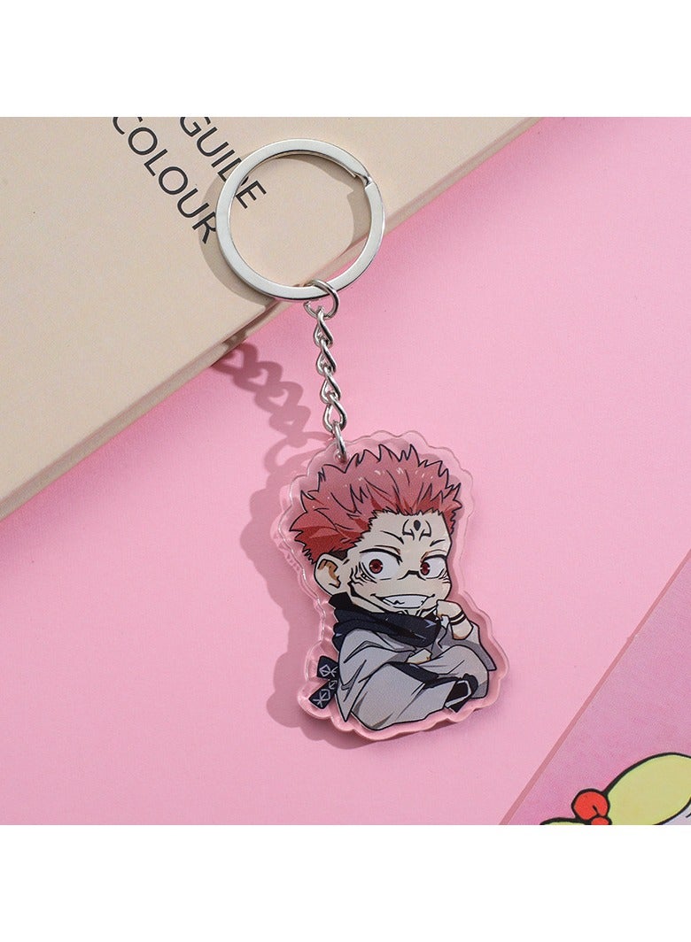1-Piece Jujutsu Kaisen Ryomen Sukuna Acrylic Keychain