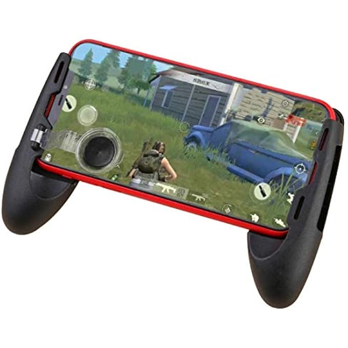 rayihni PORTABLE GAME HANDLE GAMEPAD, PHONE HOLDER MOBILE PHONE GAMEPAD JOYSTICK GRIP SUPPORT FOR 4.5-6.5 INCH MOBILE PHONE (C TYPE) - Image 1