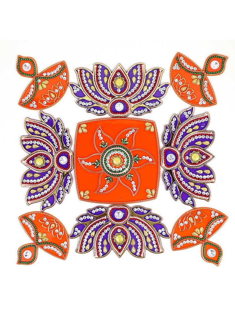 Madhoor Handcrafted Decorative Rangoli Sticker For Festivals & Celebrations