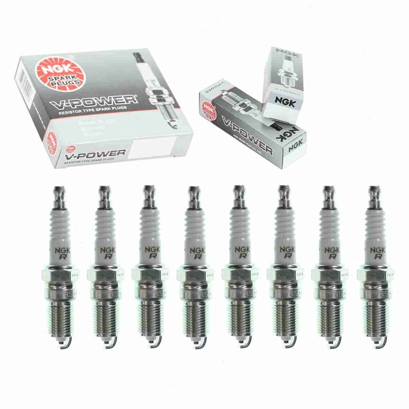 8 pc NGK VPower Spark Plugs compatible with GMC Envoy 53L V8 20052009