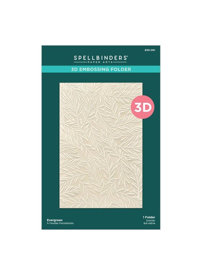 Spellbinders Evergreen Embossing Folder, Clear - Image 1
