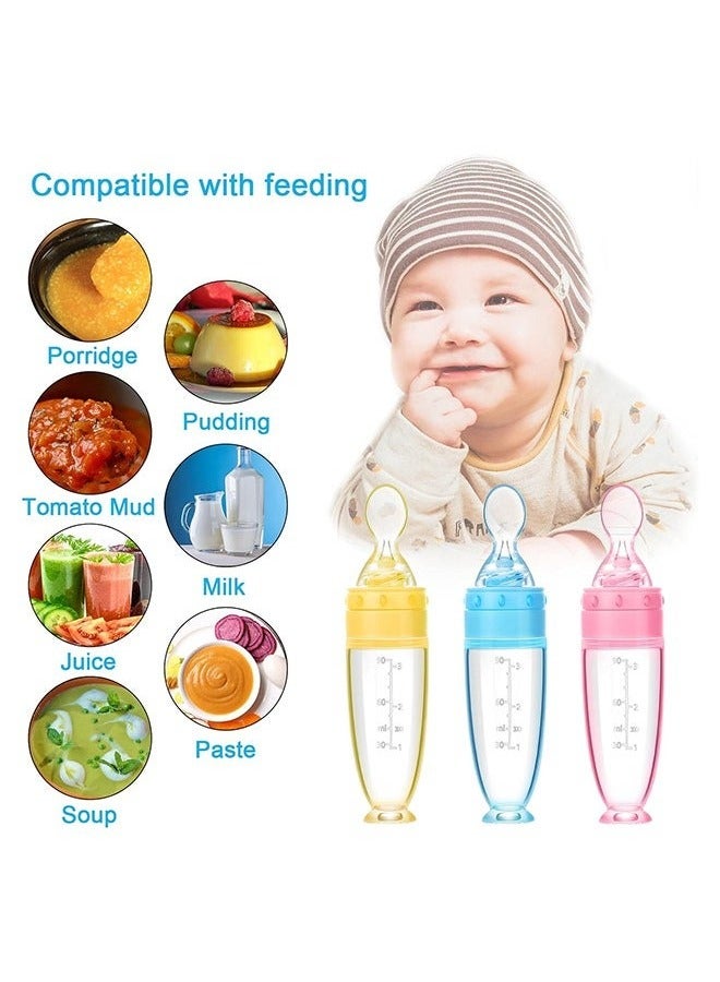 Pack Of 3 Baby Silicone Feeding Bottle With Standing Base