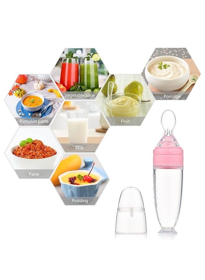 Pack Of 3 Baby Silicone Feeding Bottle With Standing Base