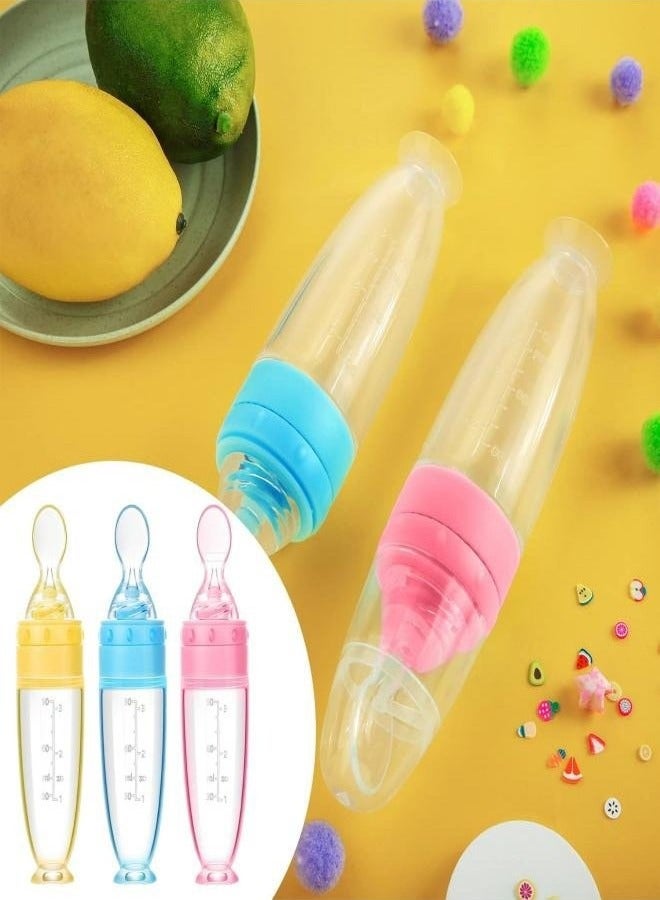 Pack Of 3 Baby Silicone Feeding Bottle With Standing Base