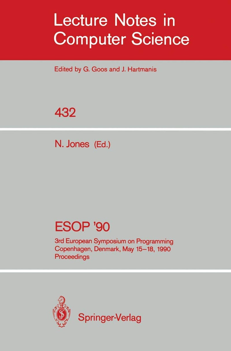 ESOP '90: 3rd European Symposium on Programming, Copenhagen, Denmark, May 15-18, 1990, Proceedings 