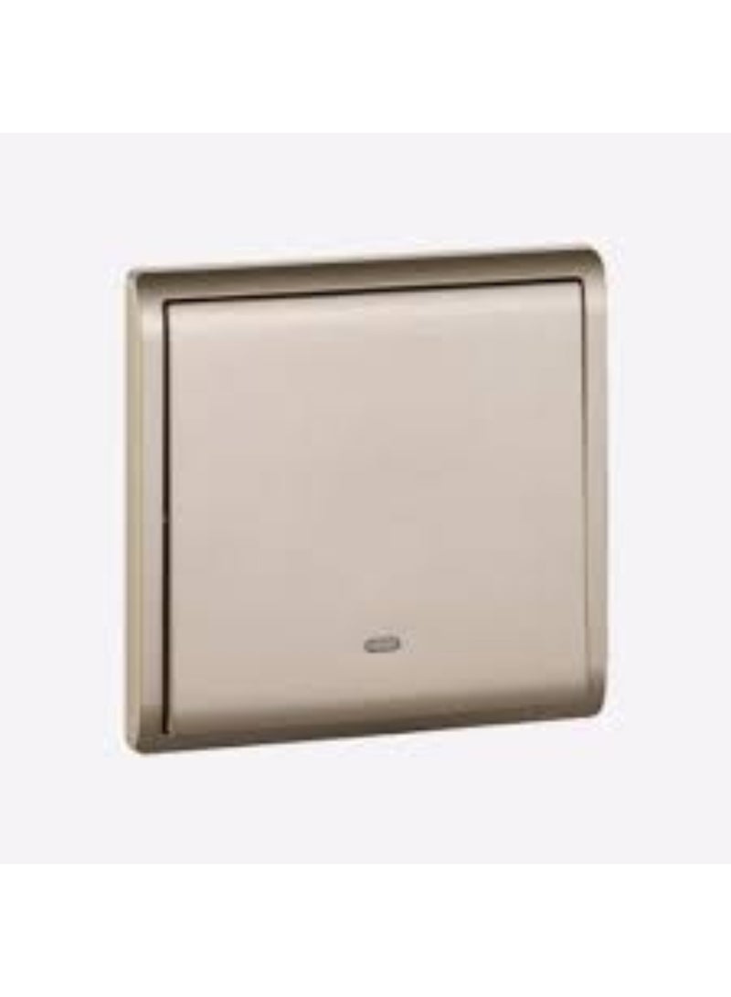 Schneider Electric 20A-16AX 250V 1 Gang 1 way switched with Fluorescent Locator, Wine Gold - E8231L2F20_WG_G1