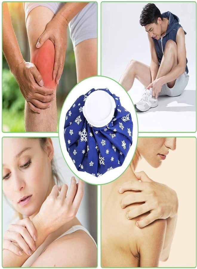 TETRIX Ice Cold Pack Reusable Ice Bag Hot Water Bag for Injuries, Hot & Cold Therapy and Pain Relief [Ice Bag multi colour 9"] - Image 4