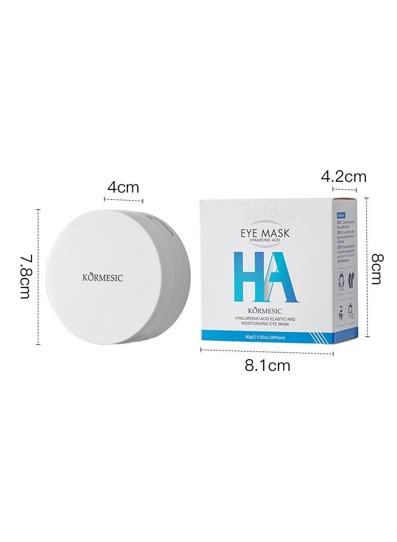 Kormesic Hyaluronic Acid Eye Mask 80g (60 Sheets/30 Pairs) - Hydrating & Plumping  - Image 1