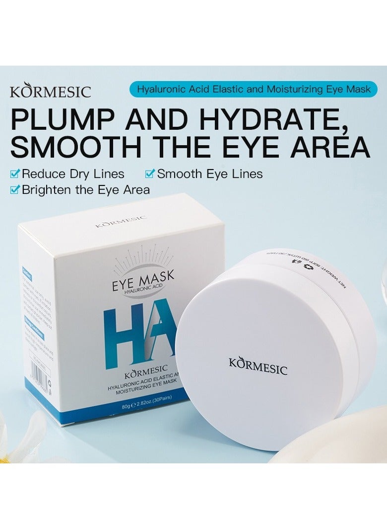 Kormesic Hyaluronic Acid Eye Mask 80g (60 Sheets/30 Pairs) - Hydrating & Plumping  - Image 3