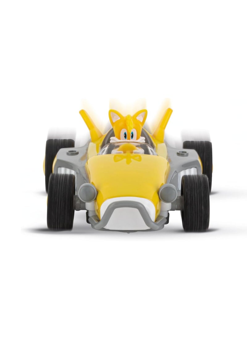 Carrera - RC Team Sonic Racing Mini RC Car | For Kids and Fans | Officially Licensed Sonic the Hedgehog Design | 1:43 Scale | Remote Controlled Vehicle - Image 1