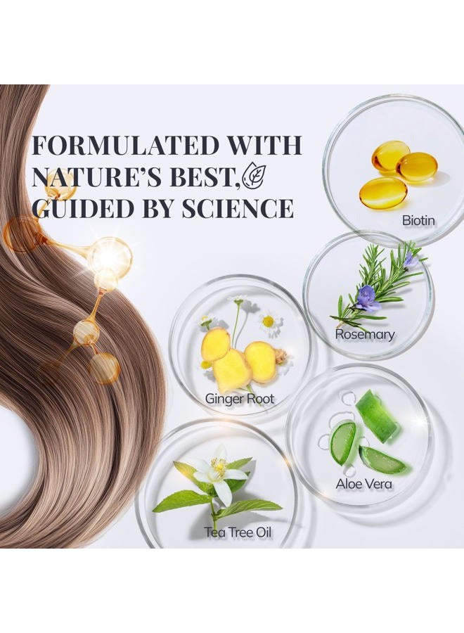 RootStim Biotin Rosemary Hair Growth Shampoo: Shedding Thinning, Enriched With Nutrient Rich Natural Ingredients, Sulfate Free Thickening, 10 Fl Oz - Image 3