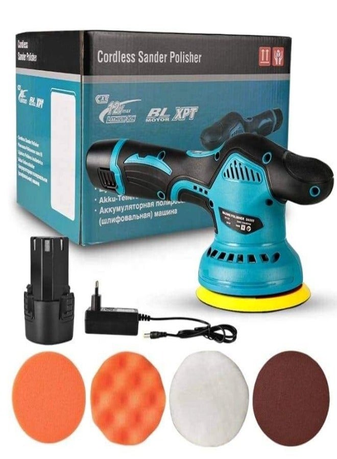 Generic Cordless Buffer Polisher Car Polisher Buffer Machine with Battery 4.7" 12V  - Image 3