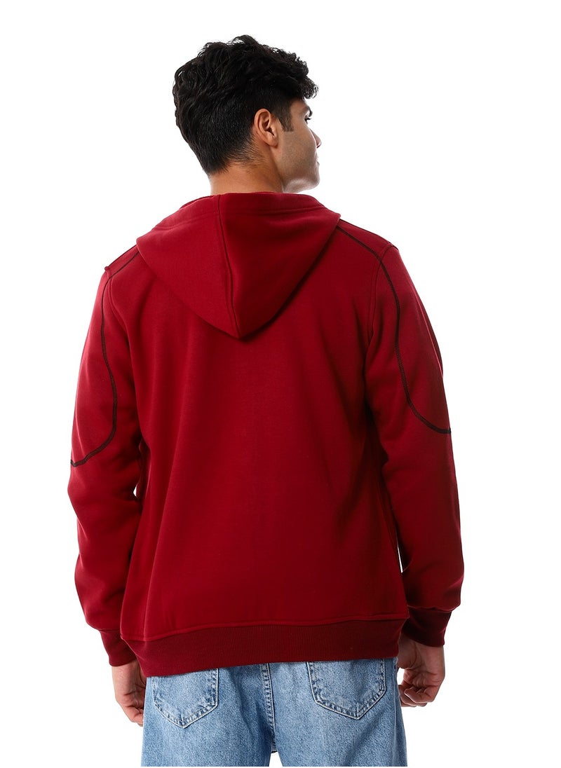 Caesar - Mens Front Pockets Zipped Hoodie - Image 1